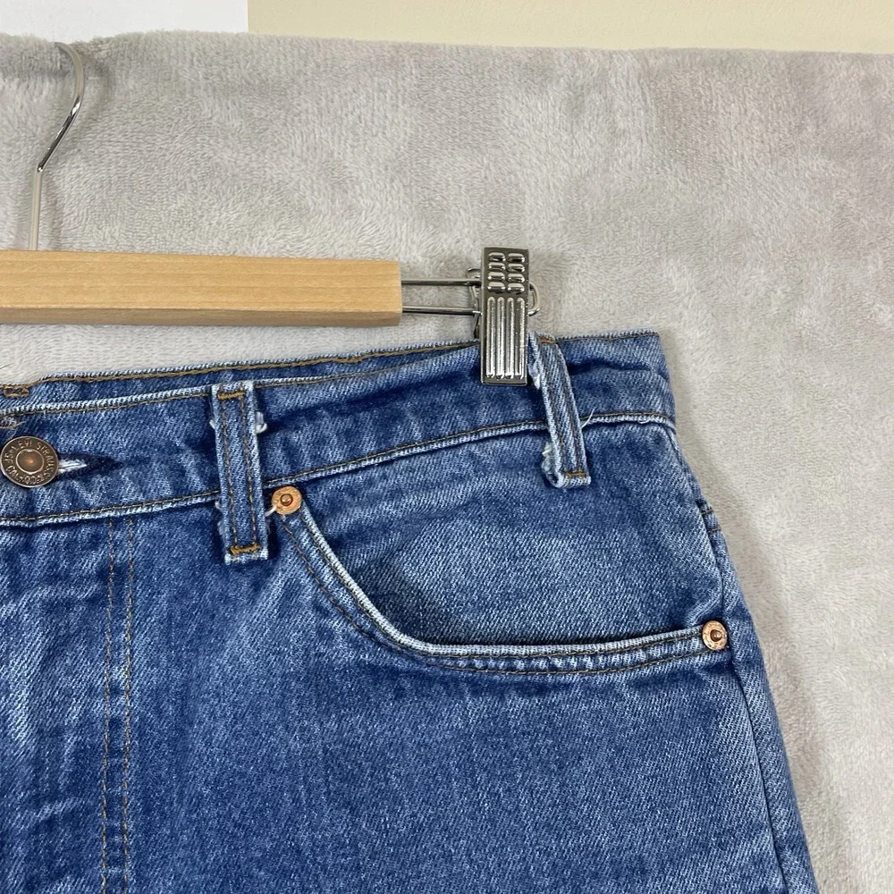 Vtg Levis 517 Jeans Mens (fit 34x36) Bootcut Orange Tab Made in USA 80s Cowboy